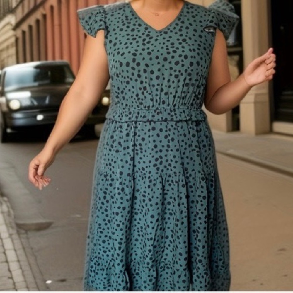 Animal print dress
